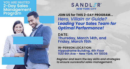 2-Day Sales Management Program from Sandler Image March